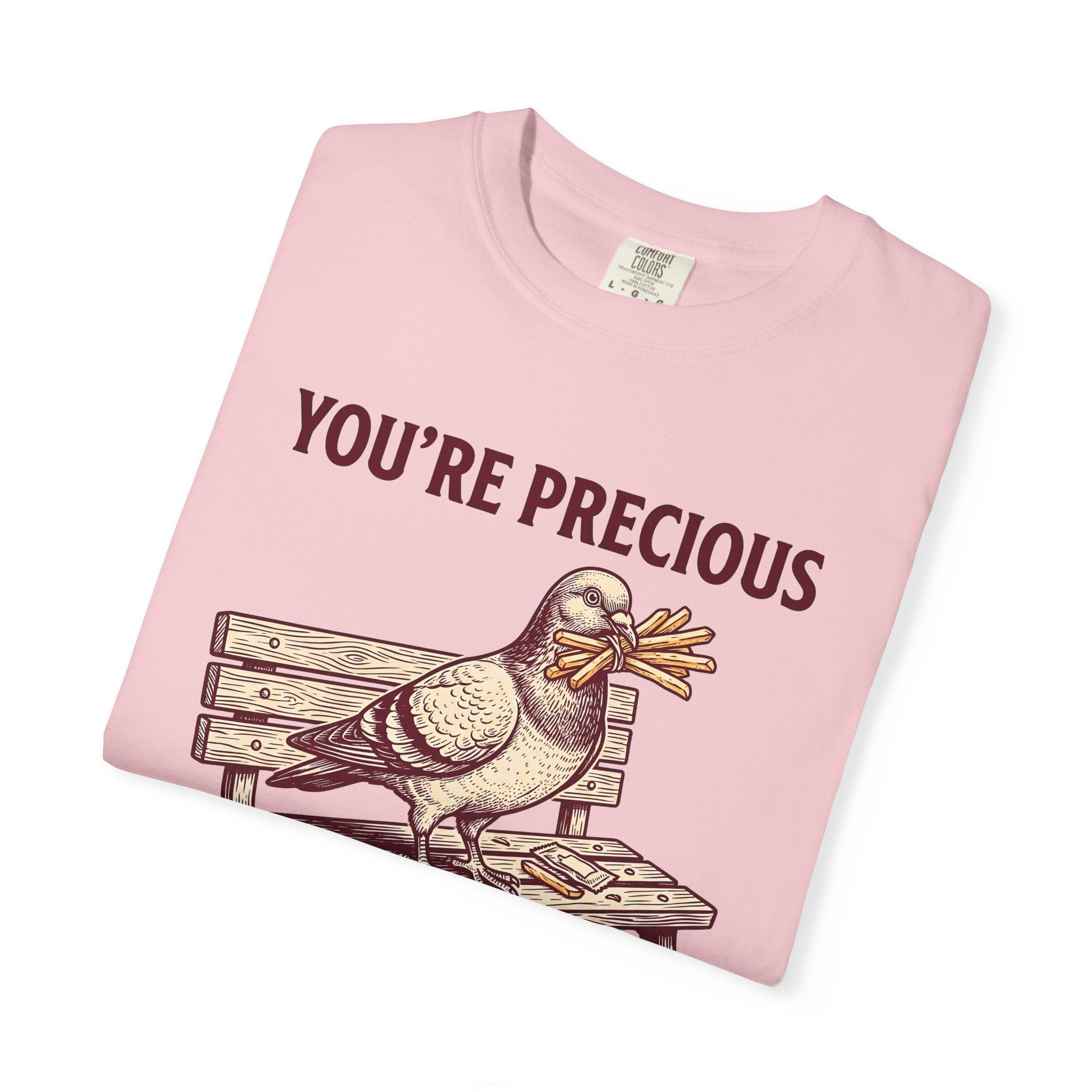 Bird Bench Shirt Funny Critter Gift Women Farmhouse Tee Bird Seat T-Shirt Humor Fan Rustic Tshirt Creature Graphic Pencil Potato Fries