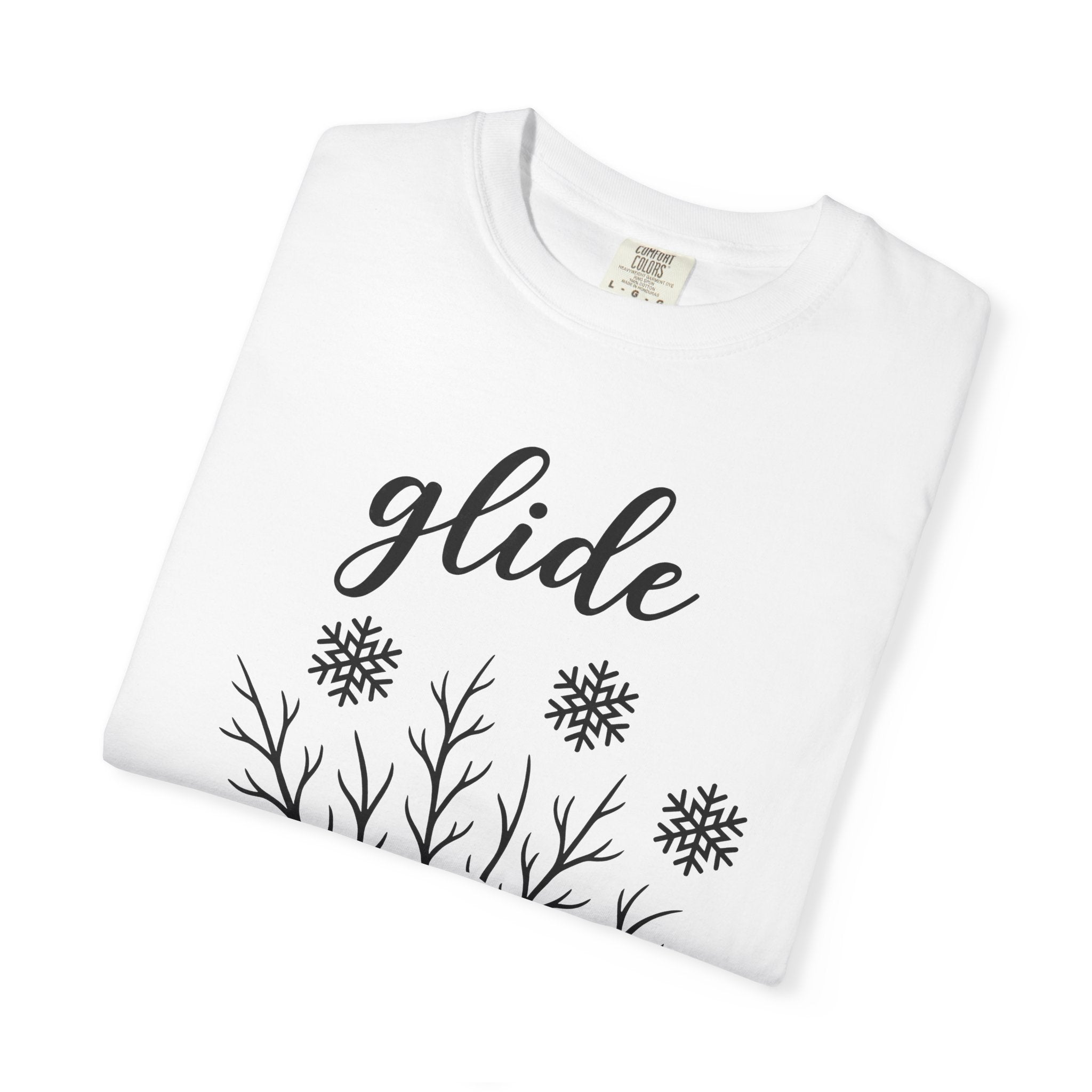 Skier Graphic Shirt Sports & Activities Winter Gift Women Silhouette Tee Snowboarder T-Shirt Athlete Enthusiast Outline Tshirt Frosty