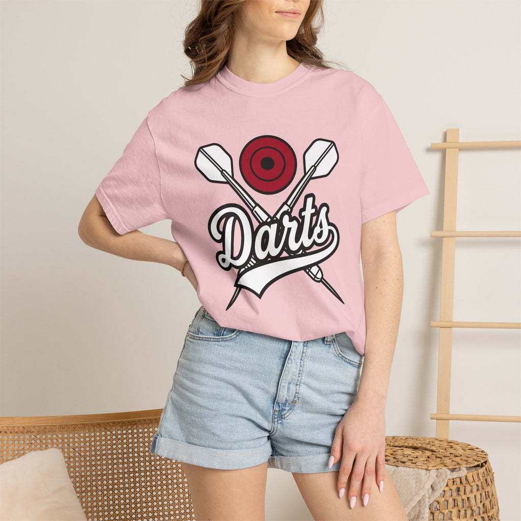 Dartboard Circle Shirt Darts Tavern Gift Women Minimalist Tee Target T-Shirt Darter Fan Simple Tshirt Pub Graphic Classic Intersecting Darts