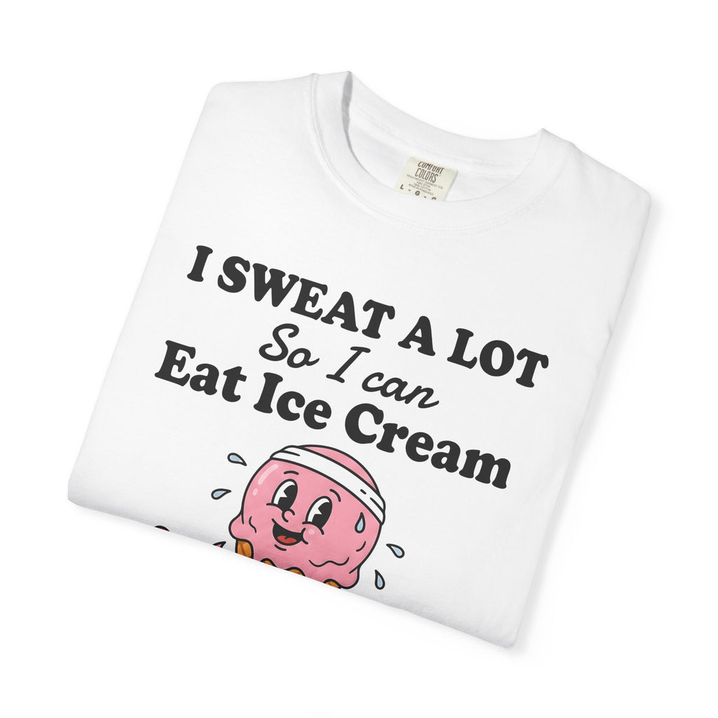 Ice Cream Cone Shirt Cute Fitness Gift Women Cartoon Tee Ice Cream T-Shirt Adorable Enthusiast Comic Tshirt Workout Graphic Retro Jump Rope