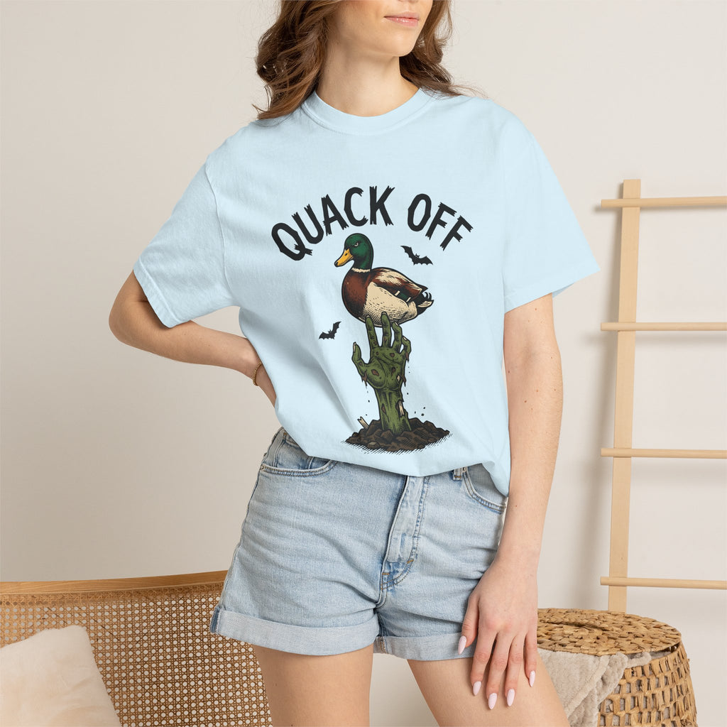 Zombie Hand Duck Shirt Halloween Animal Gift Women Comic Tee Undead Duck T-Shirt Horror Fan Creepy Tshirt Creature Graphic Vintage Bats
