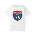 Street Sign Shirt America Independence Gift Women Usa Colors Tee Road Sign T-Shirt American Fan Patriotic Tshirt Liberty Graphic Old School