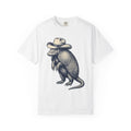 Armadillo Cowboy Hat Shirt Cowgirl Creatures Gift Women Farmhouse Tee Cowboy Hat T-Shirt Rodeo Fan Rustic Tshirt Animal Graphic Line Art