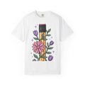 Hand Drawn Flowers Shirt Teachers Greenery Gift Women Line Art Tee Floral T-Shirt Educator Enthusiast Illustration Graphic Doodle Tshirt