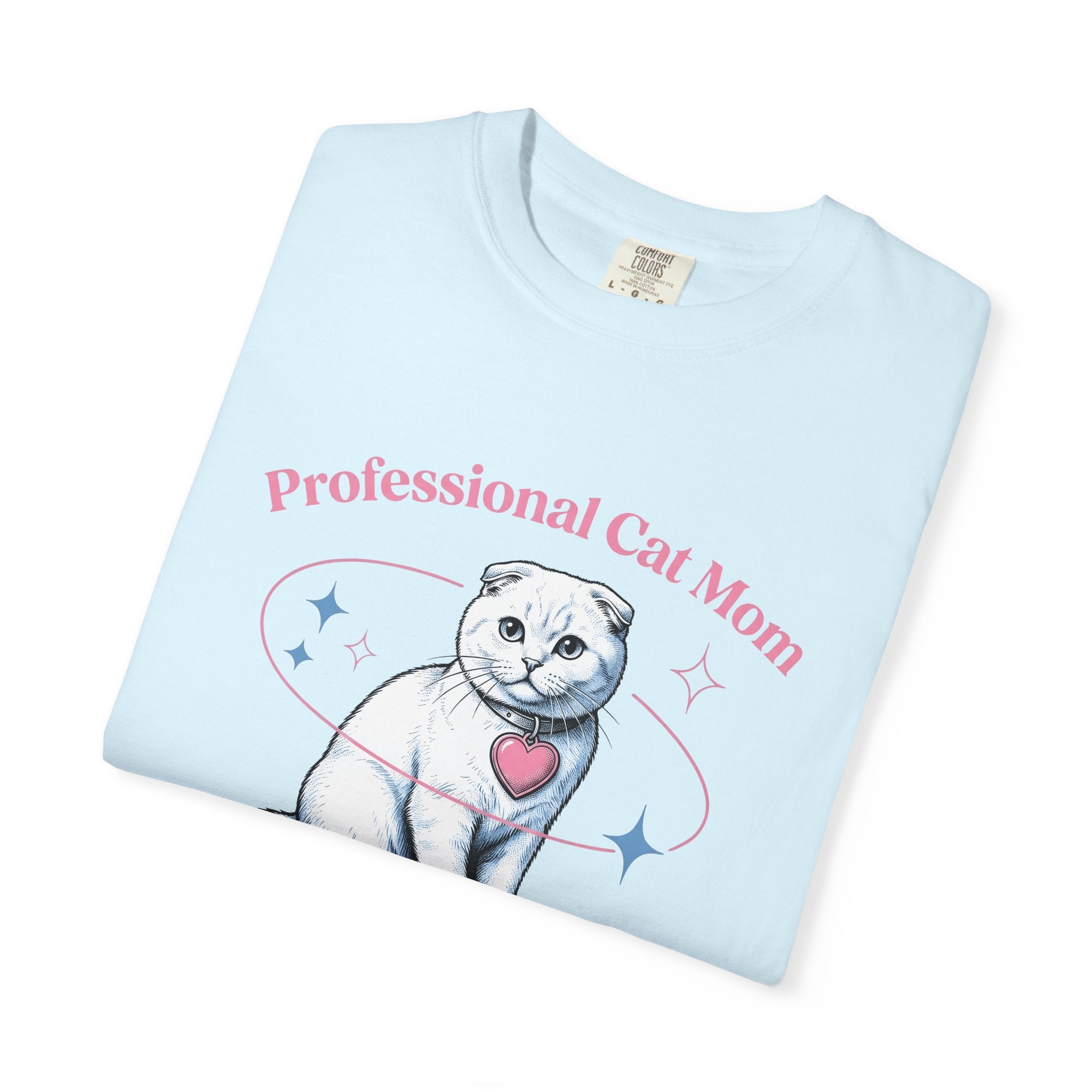 Scottish Fold Cat Shirt Cat Pet Gift Women Hand Drawn Tee Cat T-Shirt Cat Fan Feline Tshirt Pet Graphic Retro Heart Pendant Tshirt