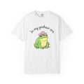 Frog Cowboy Hat Shirt Funny Wildlife Gift Women Caricature Tee Toad T-Shirt Humor Fan Cartoon Tshirt Animal Graphic Doodle Pink Hat Tshirt