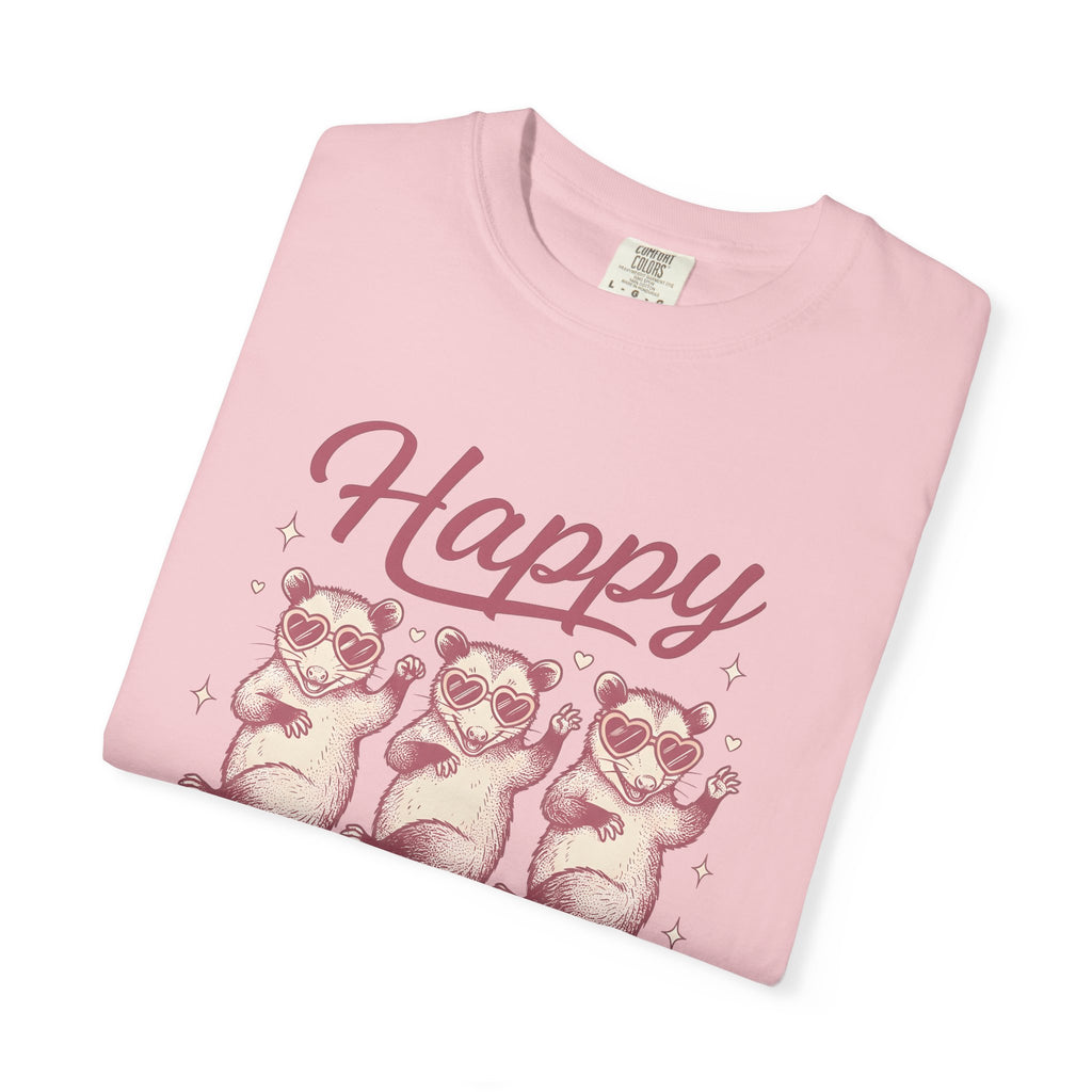 Opossum Group Shirt Valentine Wildlife Gift Women Sketch Tee Possum T-Shirt Valentine Fan Drawing Graphic Retro Love Glasses Tshirt
