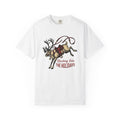 Reindeer Saddle Shirt Christmas Western Gift Women Vintage Tee Reindeer Saddle T-Shirt Xmas Fan Retro Tshirt Cowboy Graphic Hand Drawn Lasso