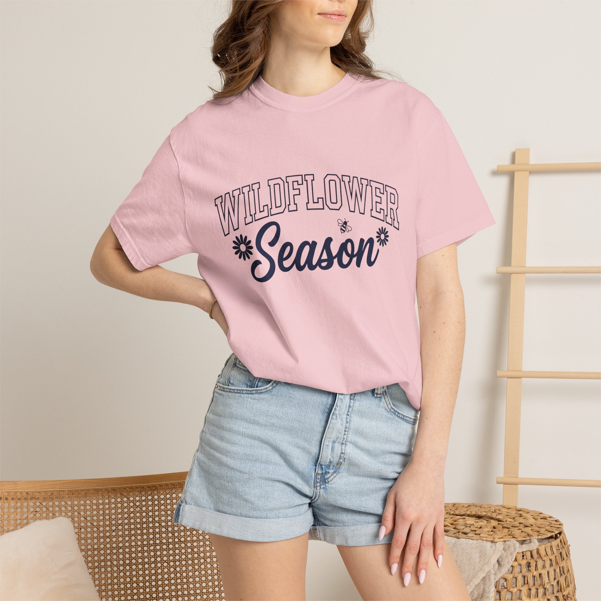 Wildflower Design Shirt Wildflower Outdoors Gift Women Contemporary Tee Floral T-Shirt Wildflower Fan Modern Tshirt Outdoor Graphic Simple