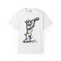 Terrier Puppy Shirt Dog Exploration Gift Women Retro Tee Puppy T-Shirt Dog Fan Vintage Tshirt Adventure Graphic Sketch Spyglass Tshirt