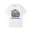 Sleeping Bear Shirt Bear Fauna Gift Women Hand Drawn Tee Bear T-Shirt Bear Fan Illustrated Tshirt Wildlife Graphic Cartoon Pajamas Tshirt