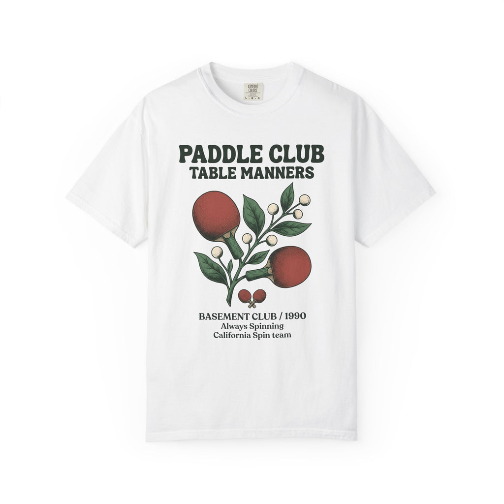 Table Tennis Rackets Shirt Sports Association Gift Women Throwback Tee Ping Pong Paddle T-Shirt Sports Fan Vintage Tshirt Connection Graphic