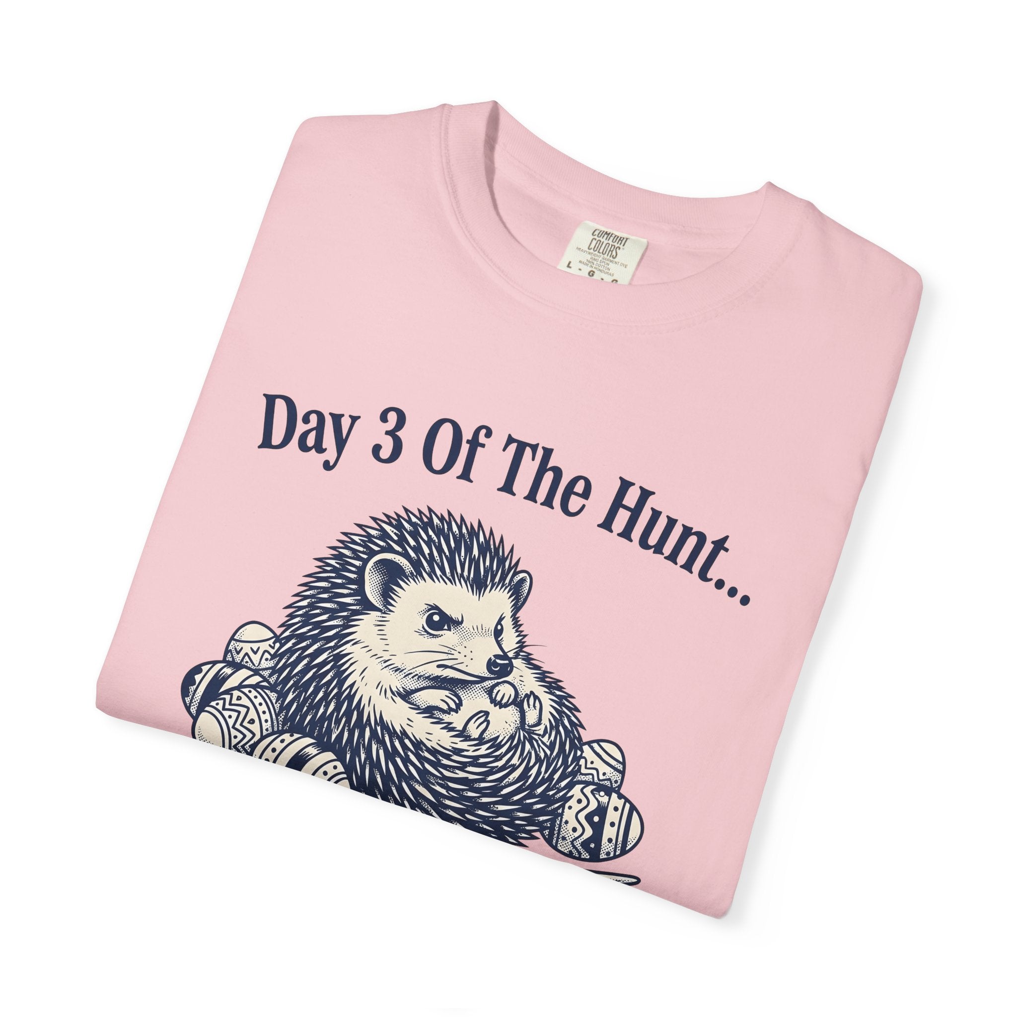 Hedgehog Eggs Shirt Easter Animals Gift Women Vintage Tee Porcupine T-Shirt Easter Fan Quilled Tshirt Creature Graphic Hand Drawn Paintbrush