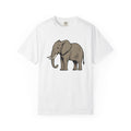 Elephant Shirt Animals Nature Gift Women Aged Tee Pachyderm T-Shirt Wildlife Fan Elephant Tshirt Environment Graphic Outline Tusk Tshirt