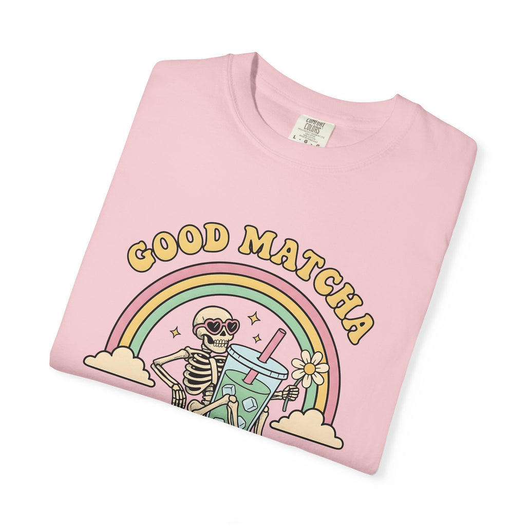 Skull Matcha Latte Shirt Coffee Cartoon Gift Women Anime Tee Matcha Latte T-Shirt Coffee Fan Manga Tshirt Cartoon Graphic Classic Spectrum