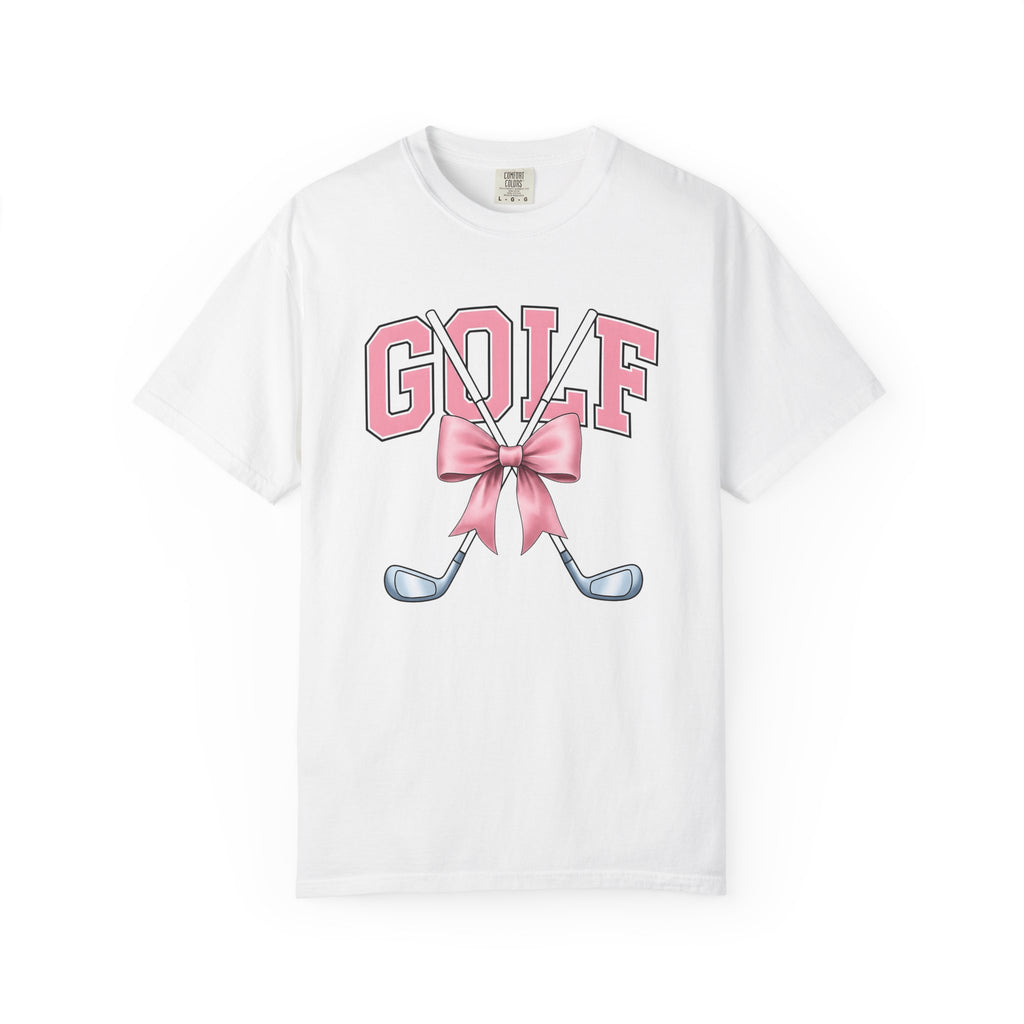 Golf Gear Shirt Golf Females Gift Women Cartoon Tee Golf Equipment T-Shirt Golfer Fan Comic Tshirt Ladies Graphic Old School Knot Tshirt