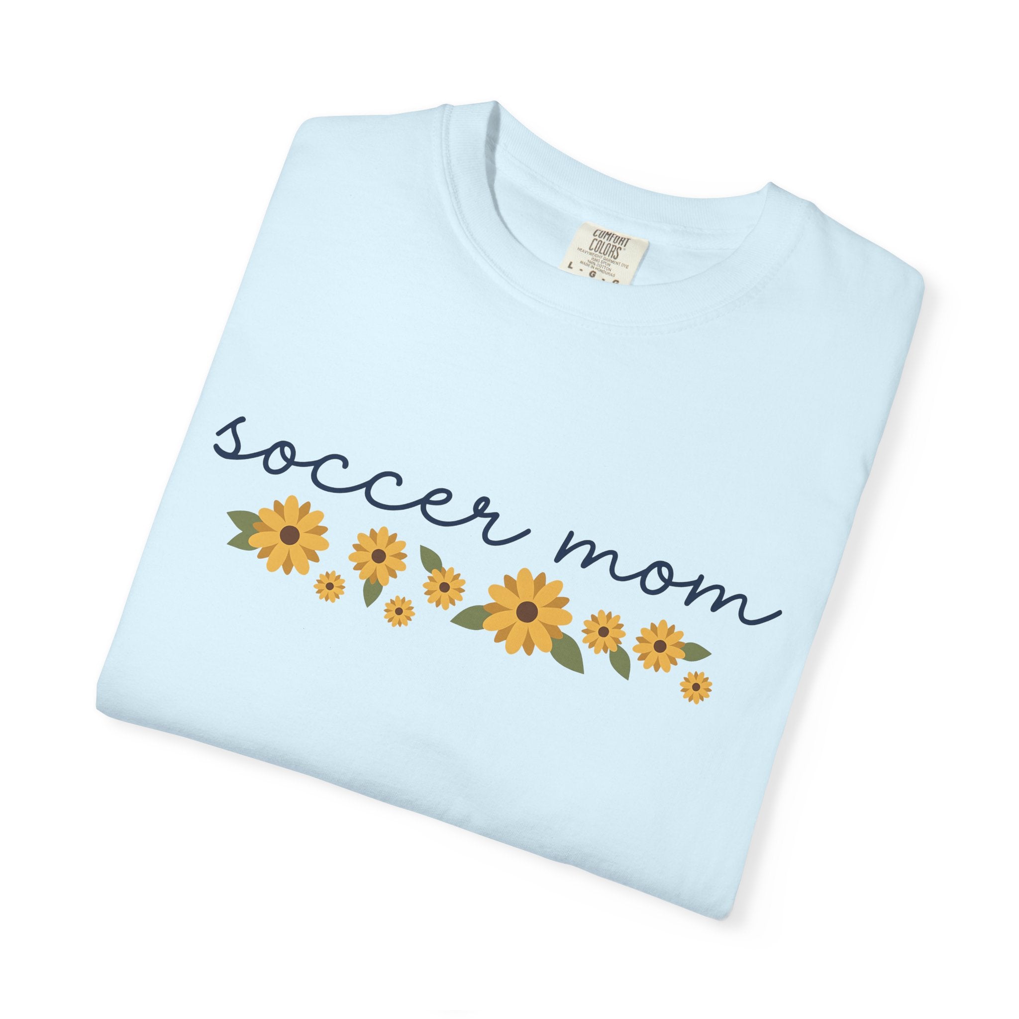 Sunflower Design Shirt Soccer Mom Fitness Gift Women Rustic Tee Sunflower T-Shirt Mom Fan Country Tshirt Athlete Graphic Clean Bloom Tshirt