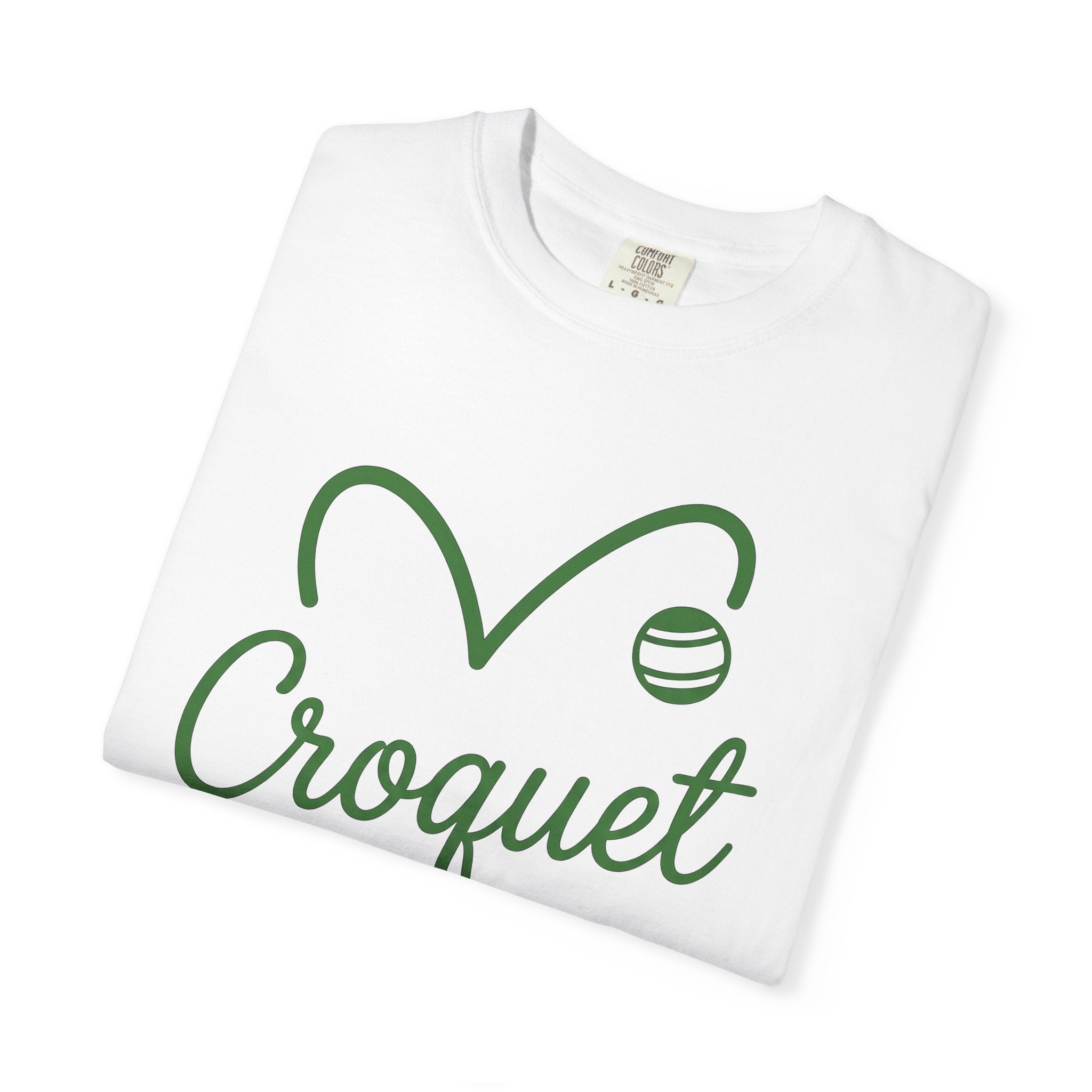 Croquet Clubs Shirt Croquet Patio Gift Women Modern Tee Mallet T-Shirt Croquet Fan Contemporary Tshirt Outdoor Design Classic Ball Tshirt