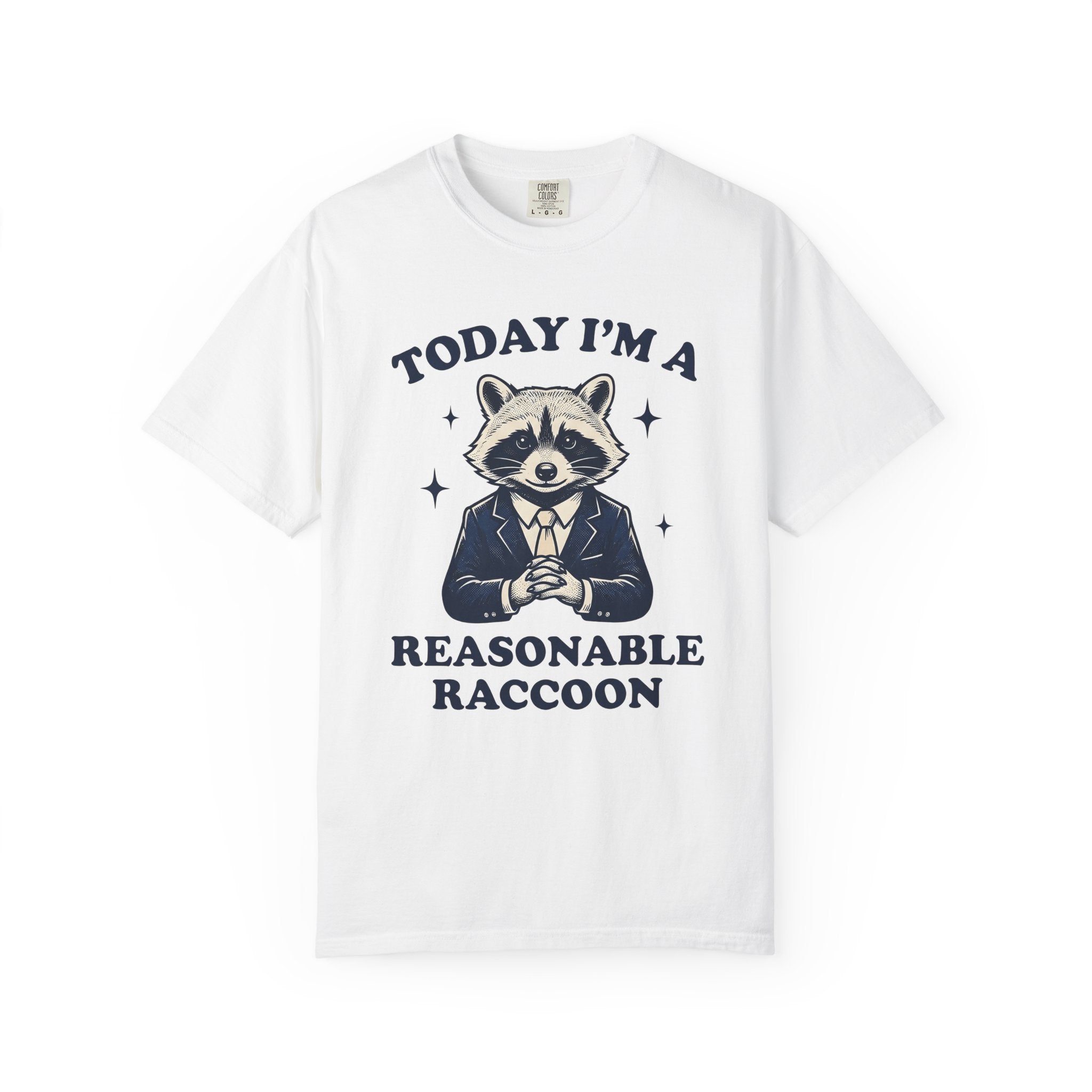Raccoon Outfit Shirt Funny Fauna Gift Women Antique Tee Trash Panda T-Shirt Comedian Fan Vintage Tshirt Wildlife Graphic Line Art Star Icons