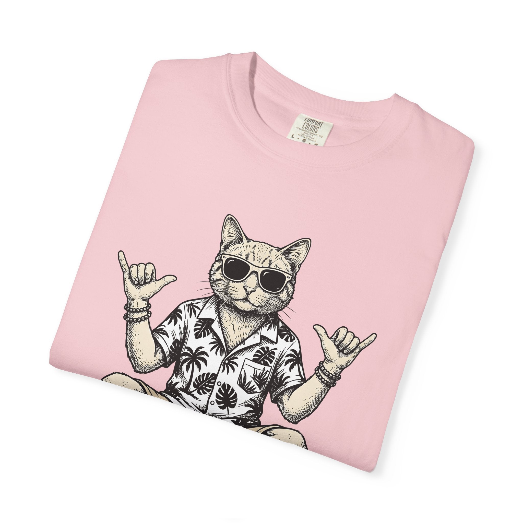 Feline Sunglasses Shirt Cat Coast Gift Women Cartoon Tee Cat Eye T-Shirt Kitty Fan Feline Graphic Coast Design Cat Old School Floral Shirt