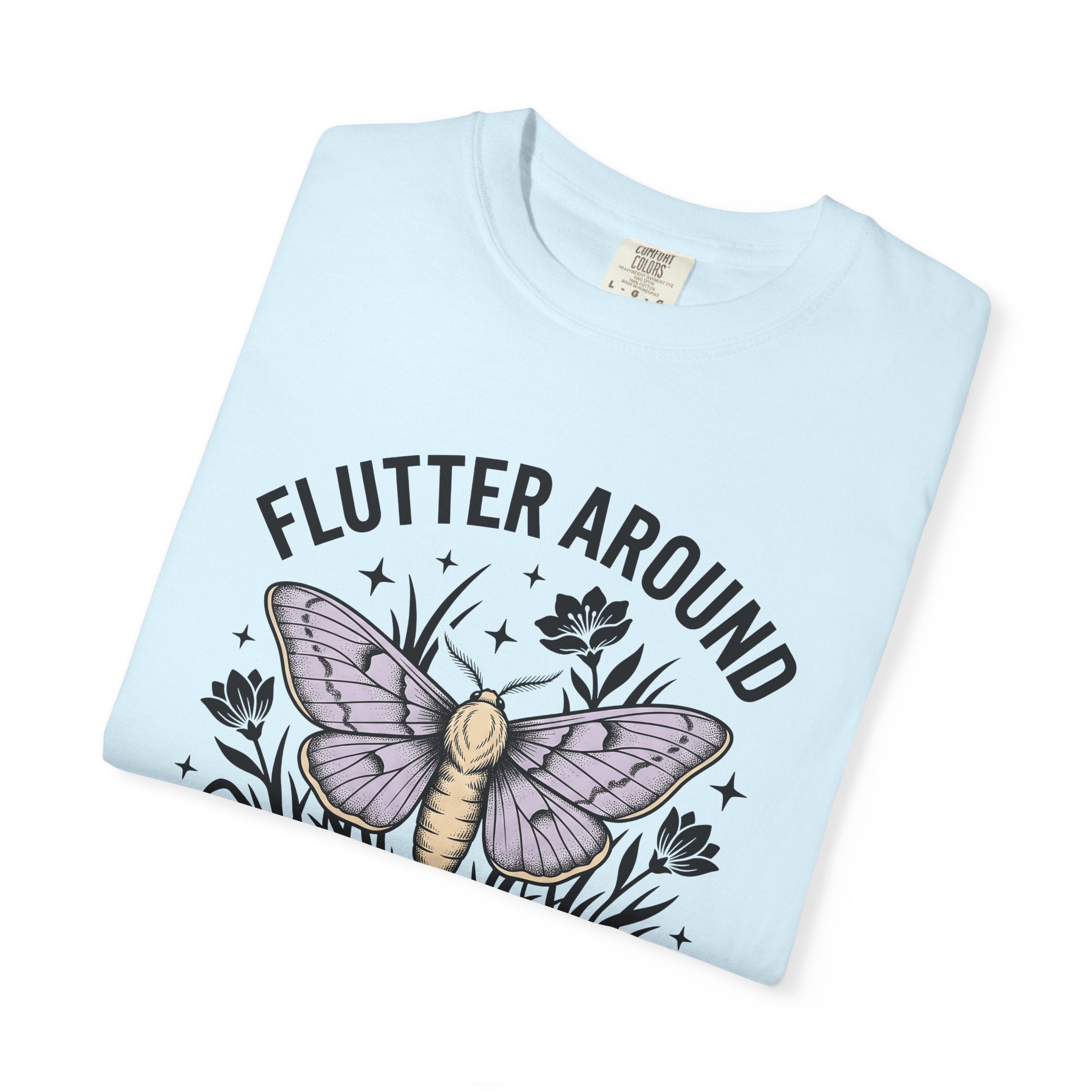 Butterfly Art Shirt Easter Outdoors Gift Women Bohemian Tee Butterfly T-Shirt Spring Fan Hippie Tshirt Nature Graphic Retro Meadow Flowers
