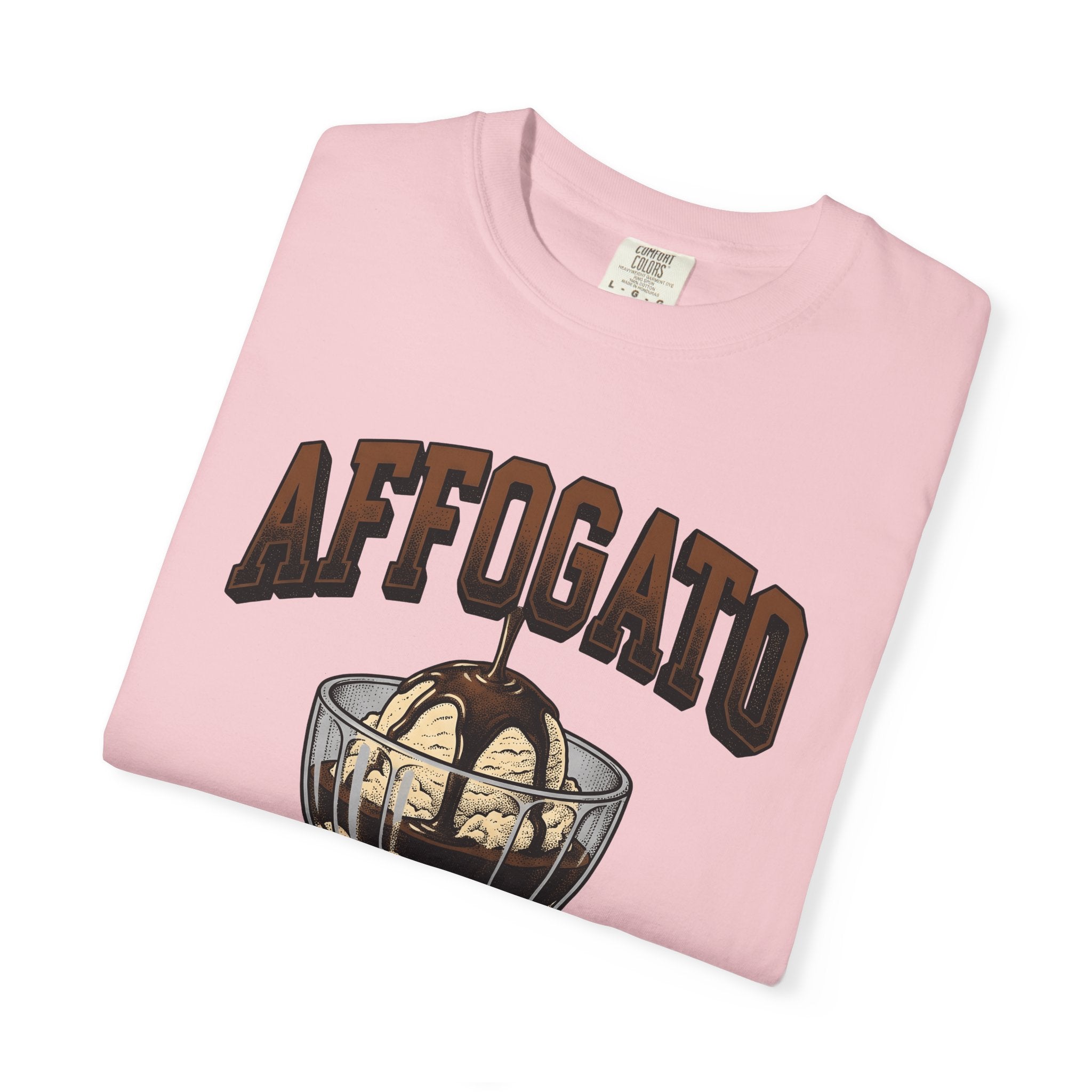 Affogato Treat Shirt Desserts Food Gift Women Retro Tee Gelato T-Shirt Sweets Fan Vintage Tshirt Cuisine Graphic Sketch Coffee Beans Tshirt