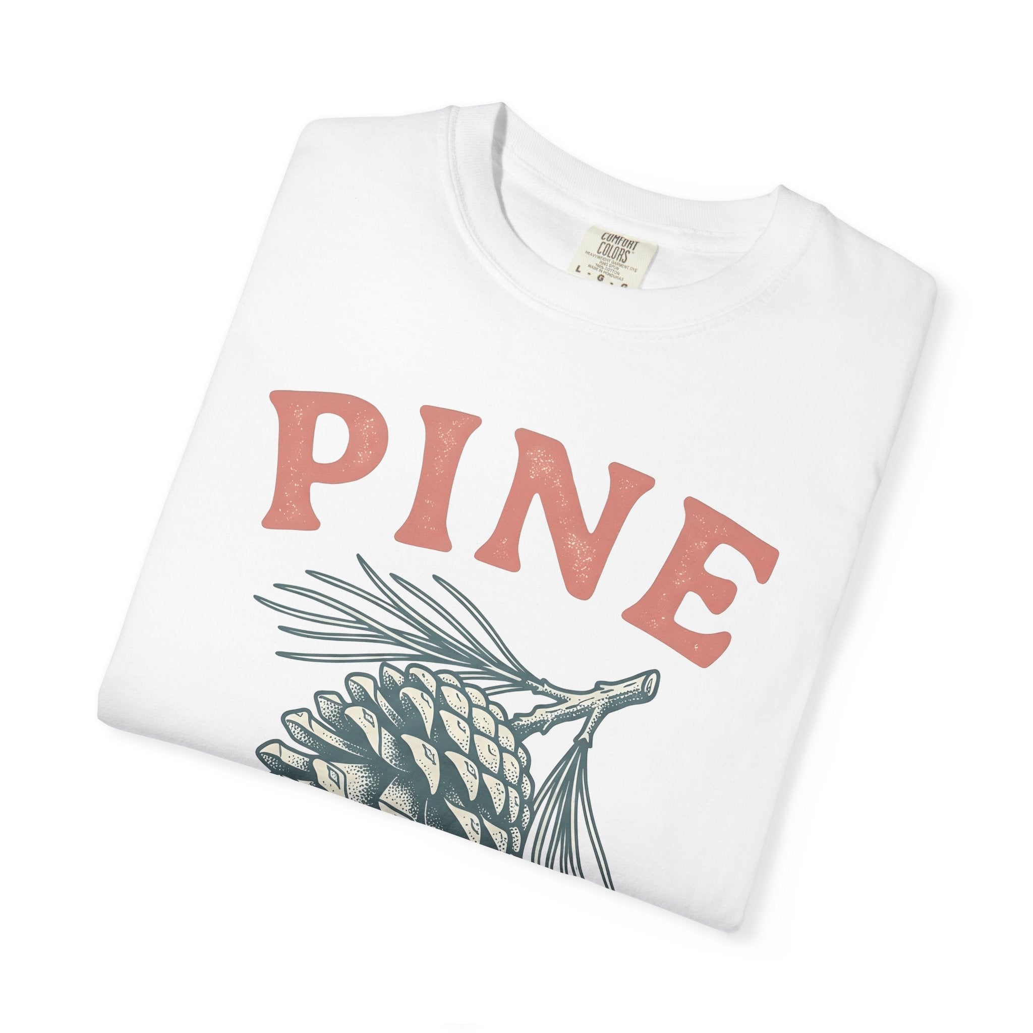 Pine Cone Shirt Nature Adventure Gift Women Sketch Tee Pine T-Shirt Outdoors Enthusiast Drawing Graphic Exploration Cartoon Limb Tshirt
