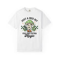 Shroom Character Shirt St Patrick's Day Mysticism Gift Women Sketch Tee Mushroom T-Shirt Luck Enthusiast Drawing Illustration Old School