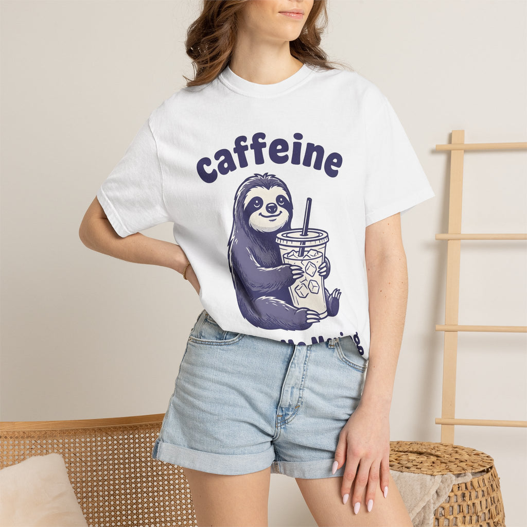 Sloth Espresso Cup Shirt Coffee Creatures Gift Women Comic Tee Coffee Mug T-Shirt Coffee Fan Espresso Cup Graphic Creature Illustration