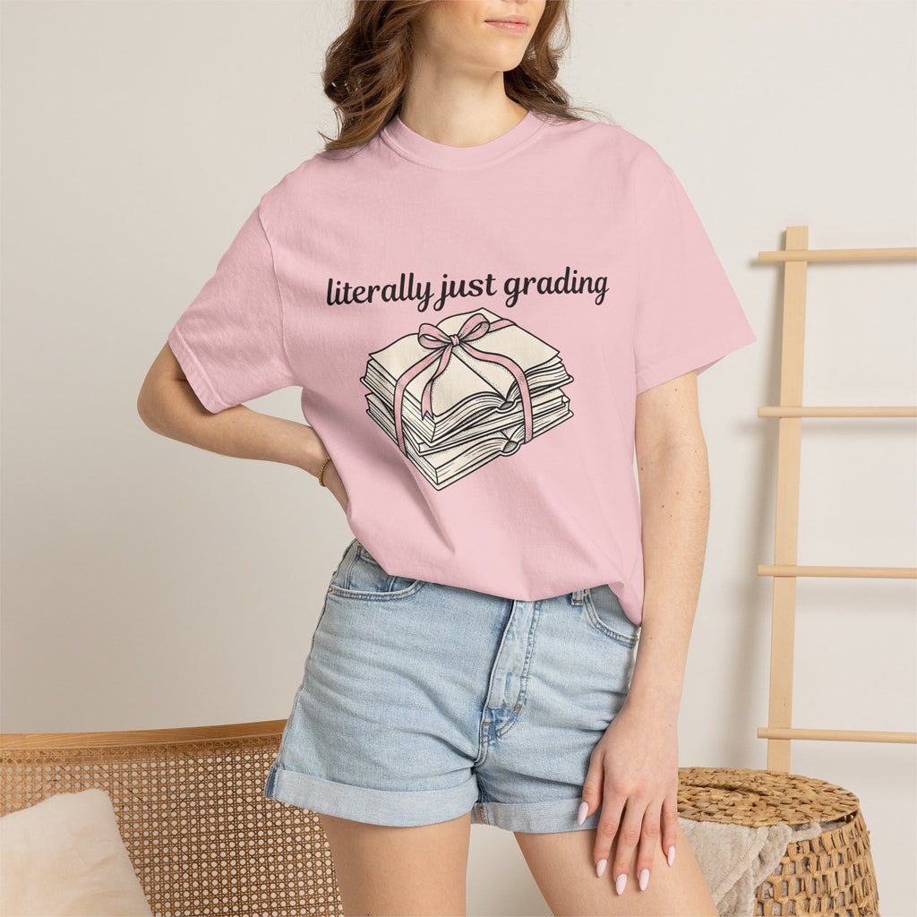 Paper Pile Shirt Teacher Learning Gift Women Doodle Tee Paper Stack T-Shirt Educator Enthusiast Doodle Tshirt Education Graphic Outline