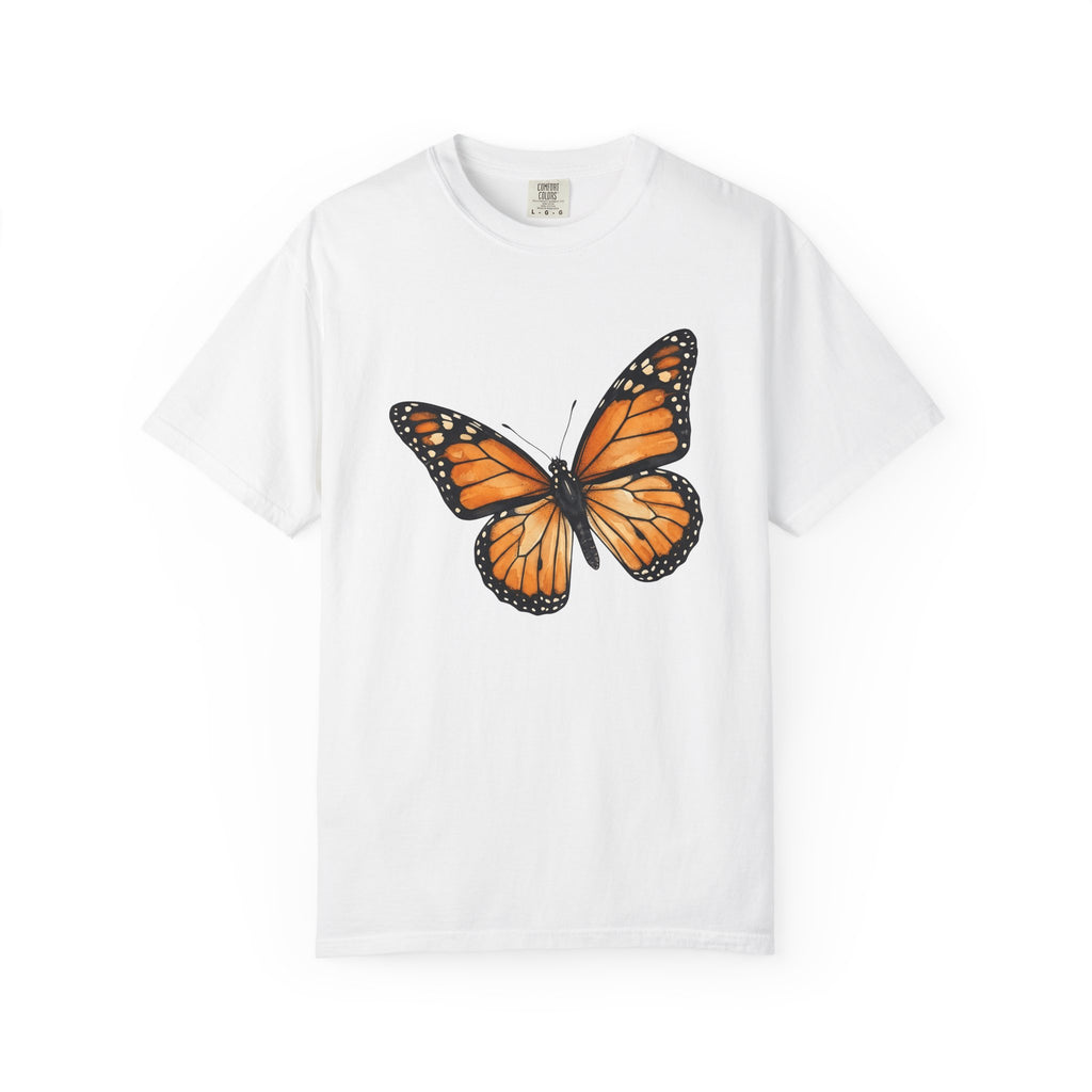 Monarch Butterfly Shirt Animals Wildlife Gift Women Watercolor Tee Butterfly T-Shirt Animal Fan Watercolour Tshirt Wildlife Graphic Simple