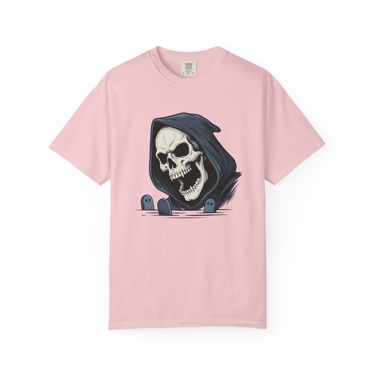 Grim Reaper Shirt Halloween Spooky Unisex Gift Tattoo Style Tee Death Harvester