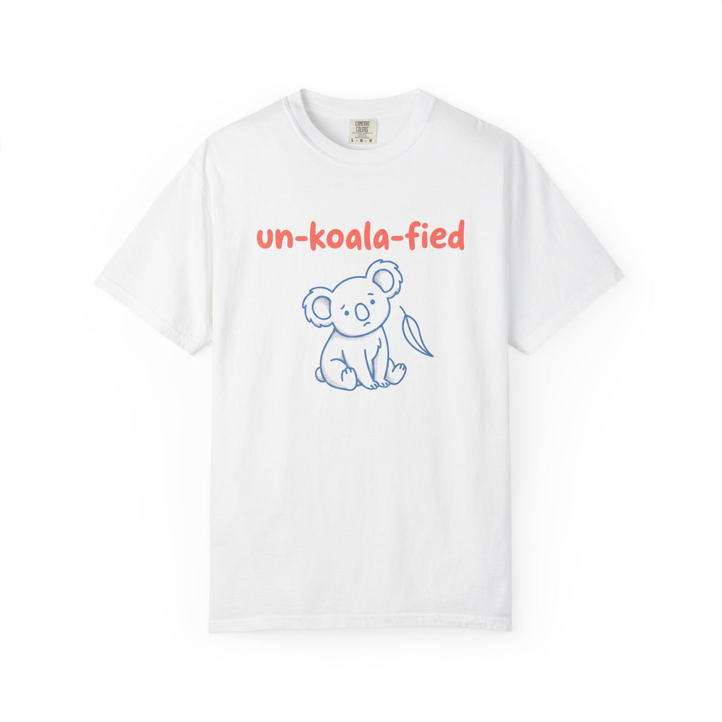 Koala Graphic Shirt Funny Animal Gift Women Cartoon Tee Koala Bear T-Shirt Humor Fan Cute Graphic Animal Illustration Simple Design