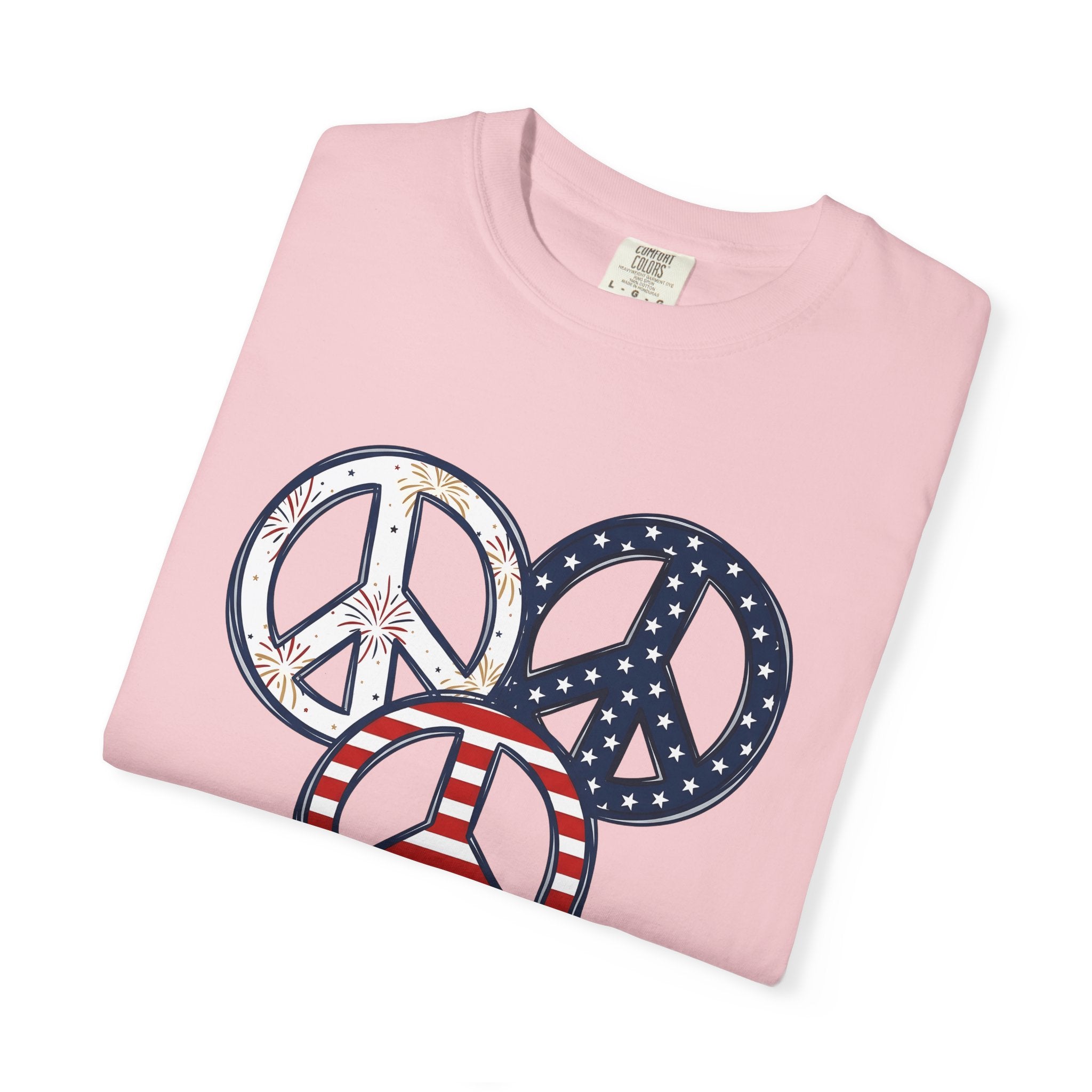 Peace Gesture Shirt America Event Gift Women Stars And Stripes Tee Hand Sign T-Shirt American Fan Patriotic Tshirt Festival Graphic Heritage