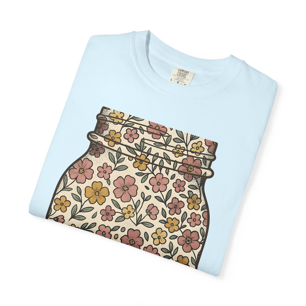 Flower Jar Shirt Easter Blossoms Gift Women Hippie Tee Vase T-Shirt Spring Fan Bohemian Tshirt Floral Graphic Retro Garden Flowers Tshirt