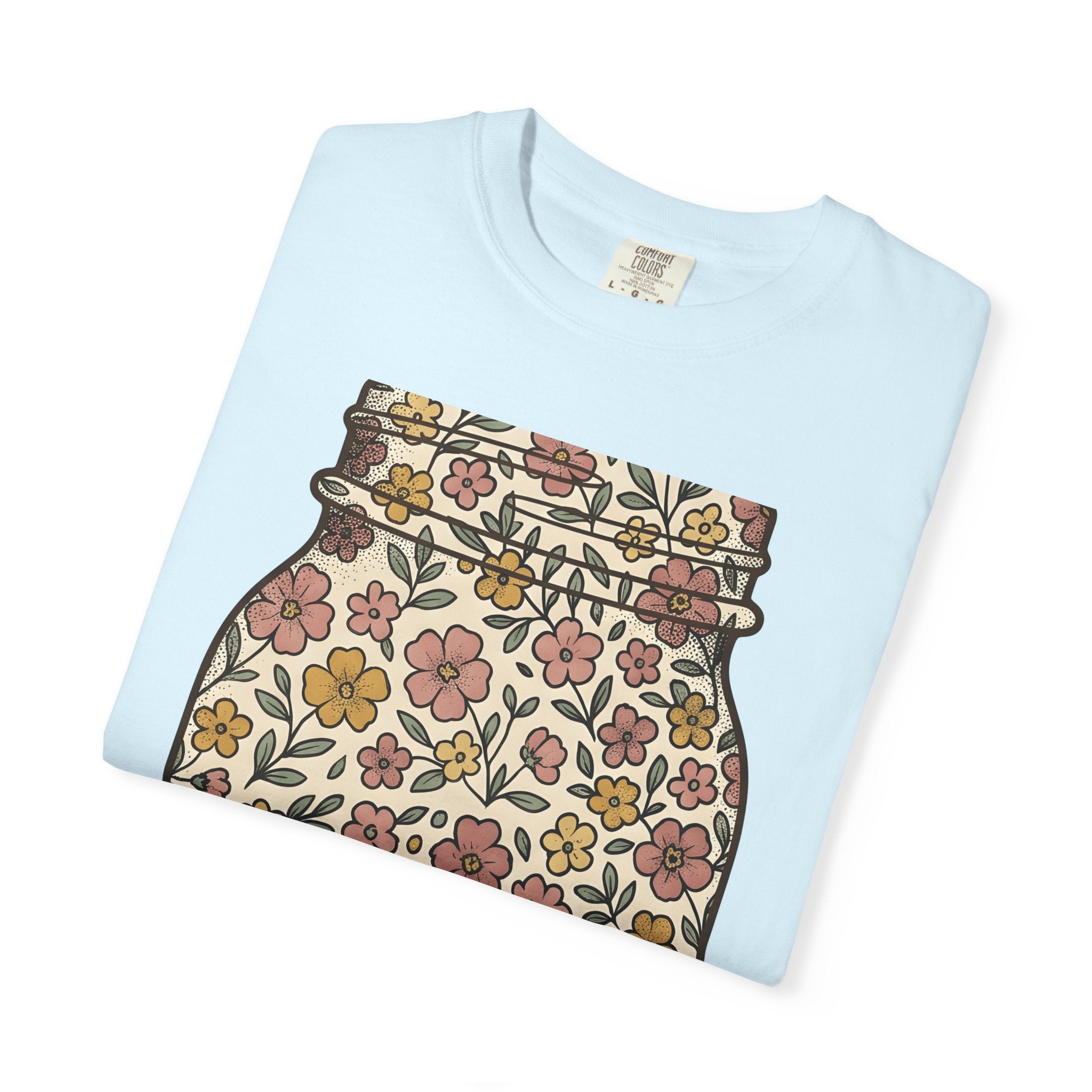 Flower Jar Shirt Easter Blossoms Gift Women Hippie Tee Vase T-Shirt Spring Fan Bohemian Tshirt Floral Graphic Retro Garden Flowers Tshirt