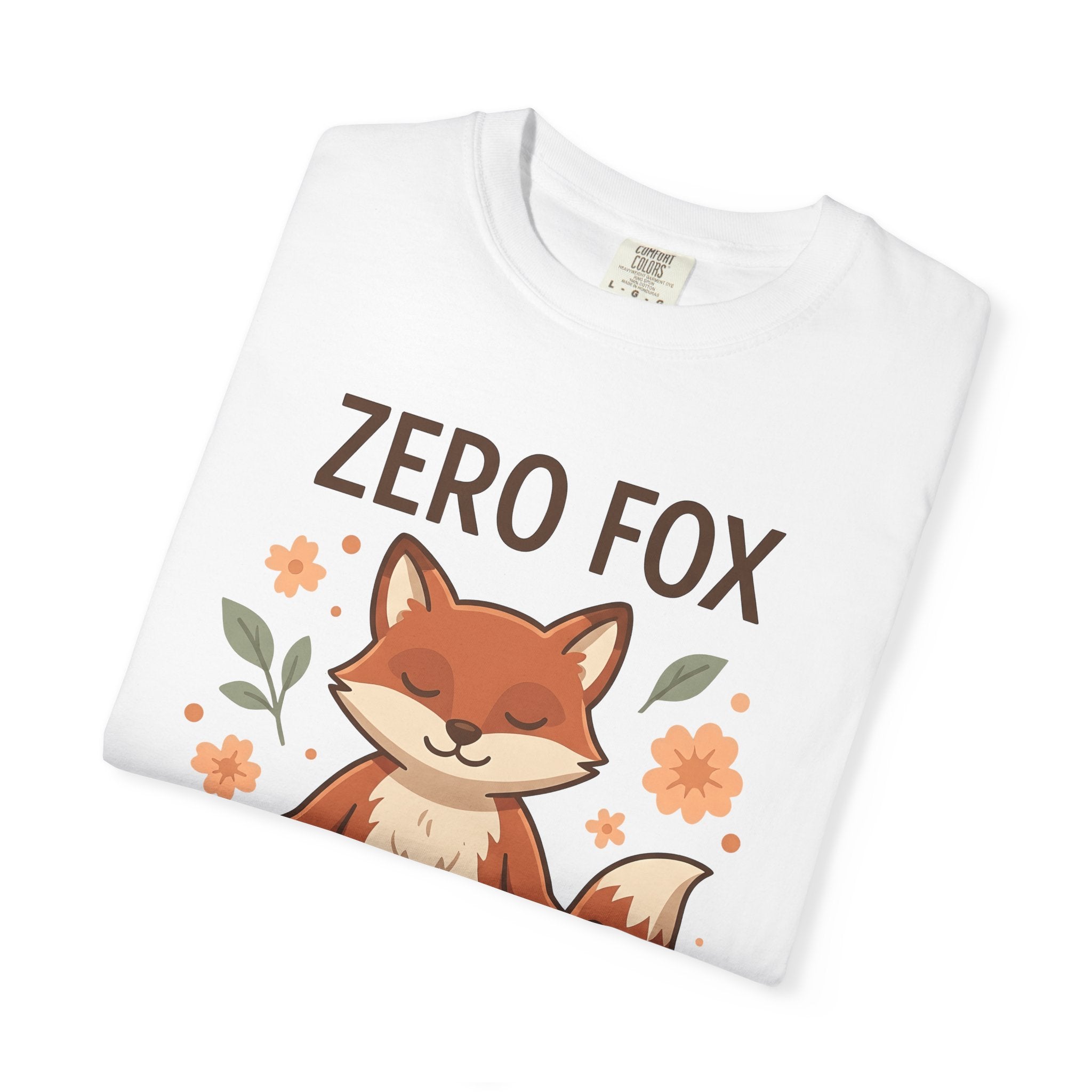 Peaceful Fox Shirt Yoga Creatures Gift Women Sweet Tee Fox T-Shirt Yoga Enthusiast Cute Tshirt Animal Graphic Clean Floral Tshirt