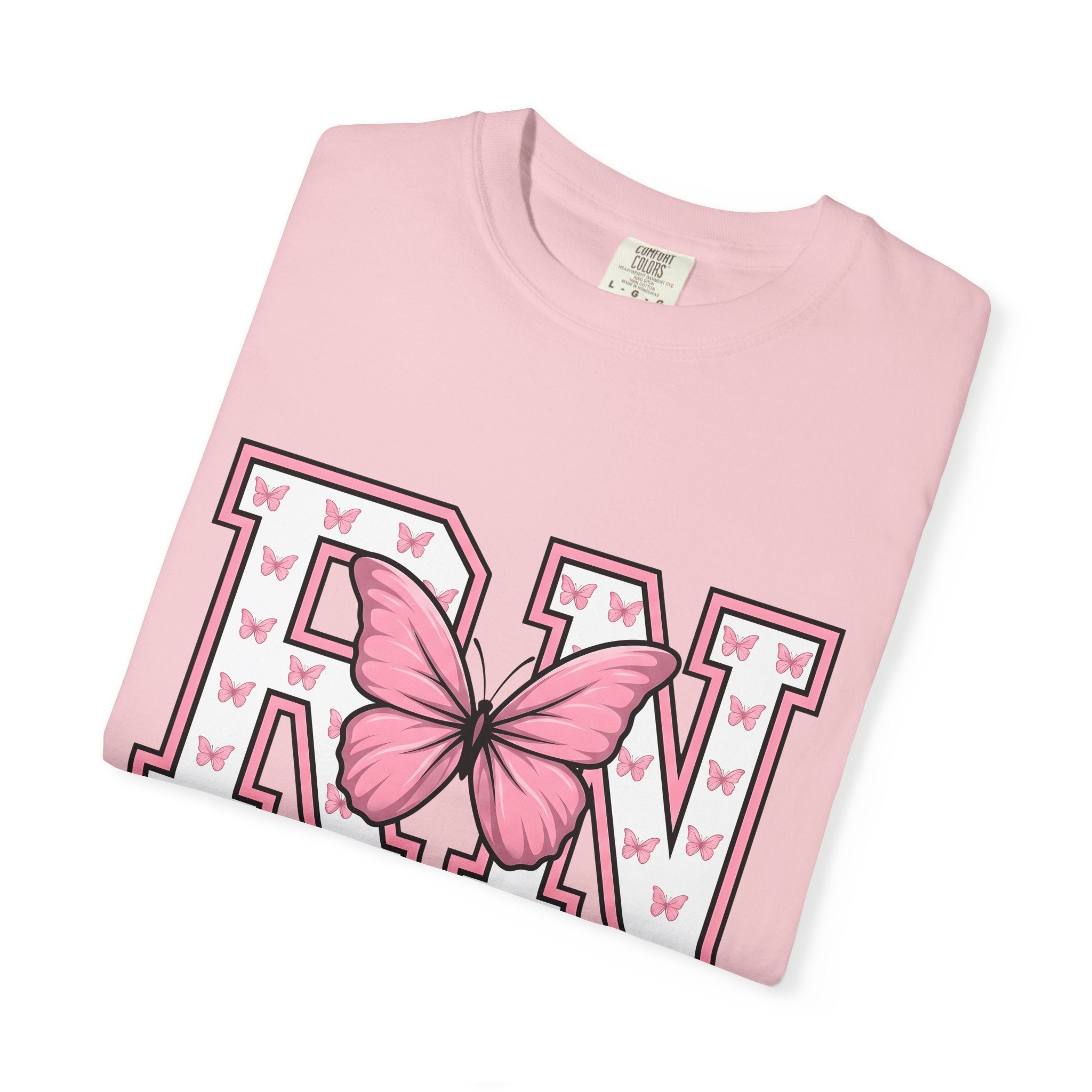Butterfly Lettering Shirt Nurses Garden Gift Women Thick Tee Typography T-Shirt Nurse Enthusiast Handwriting Tshirt Gardening Graphic