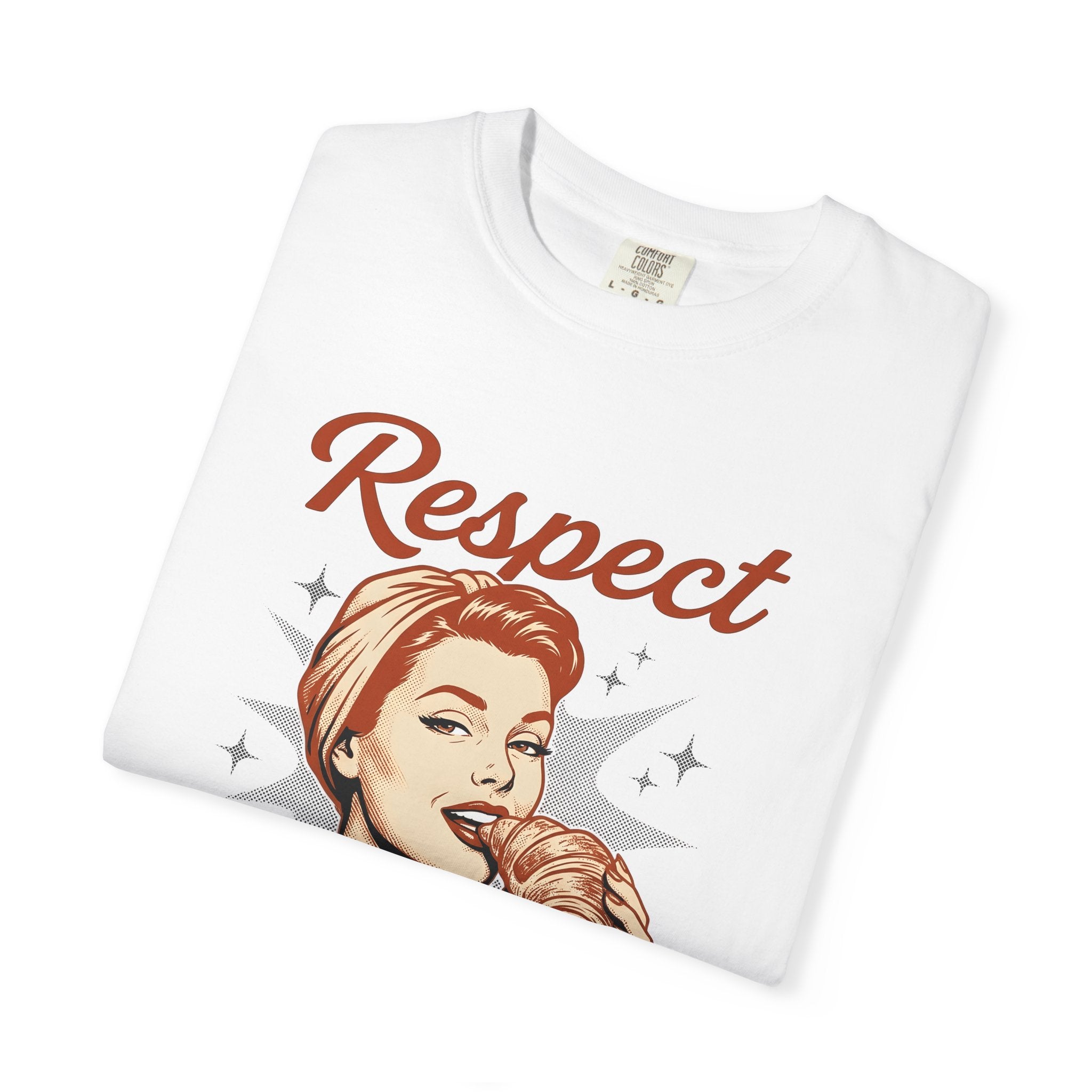 Female Croissant Shirt Desserts Cuisine Gift Women Vintage Tee Croissant T-Shirt Pastry Fan Retro Tshirt Food Graphic Rustic Twinkles Tshirt