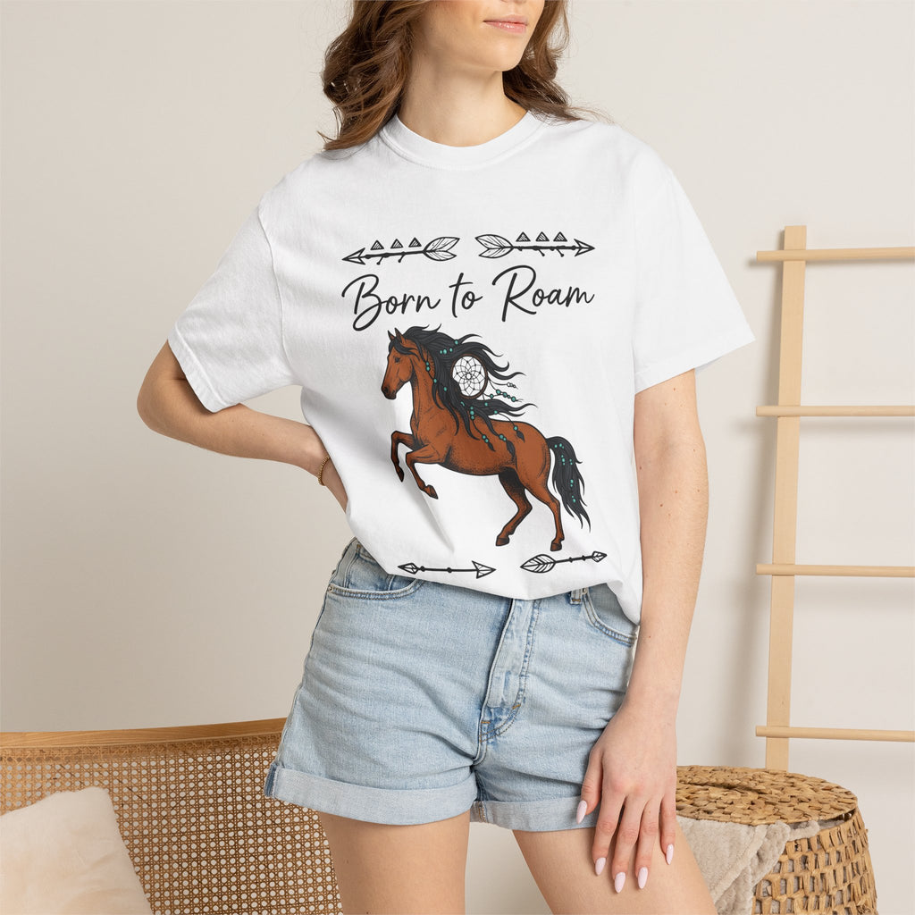 Horse Graphic Shirt Cowgirl Western Gift Women Boho Tee Equine T-Shirt Rodeo Fan Hippie Tshirt Cowboy Graphic Vintage Arrow Tshirt