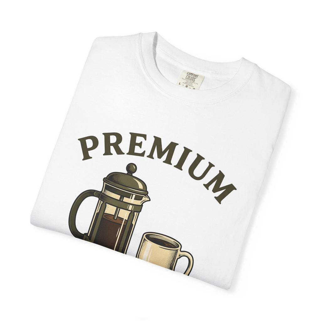French Press Espresso Shirt Coffee Brunch Gift Women Retro Tee Cafetiere T-Shirt Coffee Fan Vintage Tshirt Breakfast Graphic Sketch Coffee
