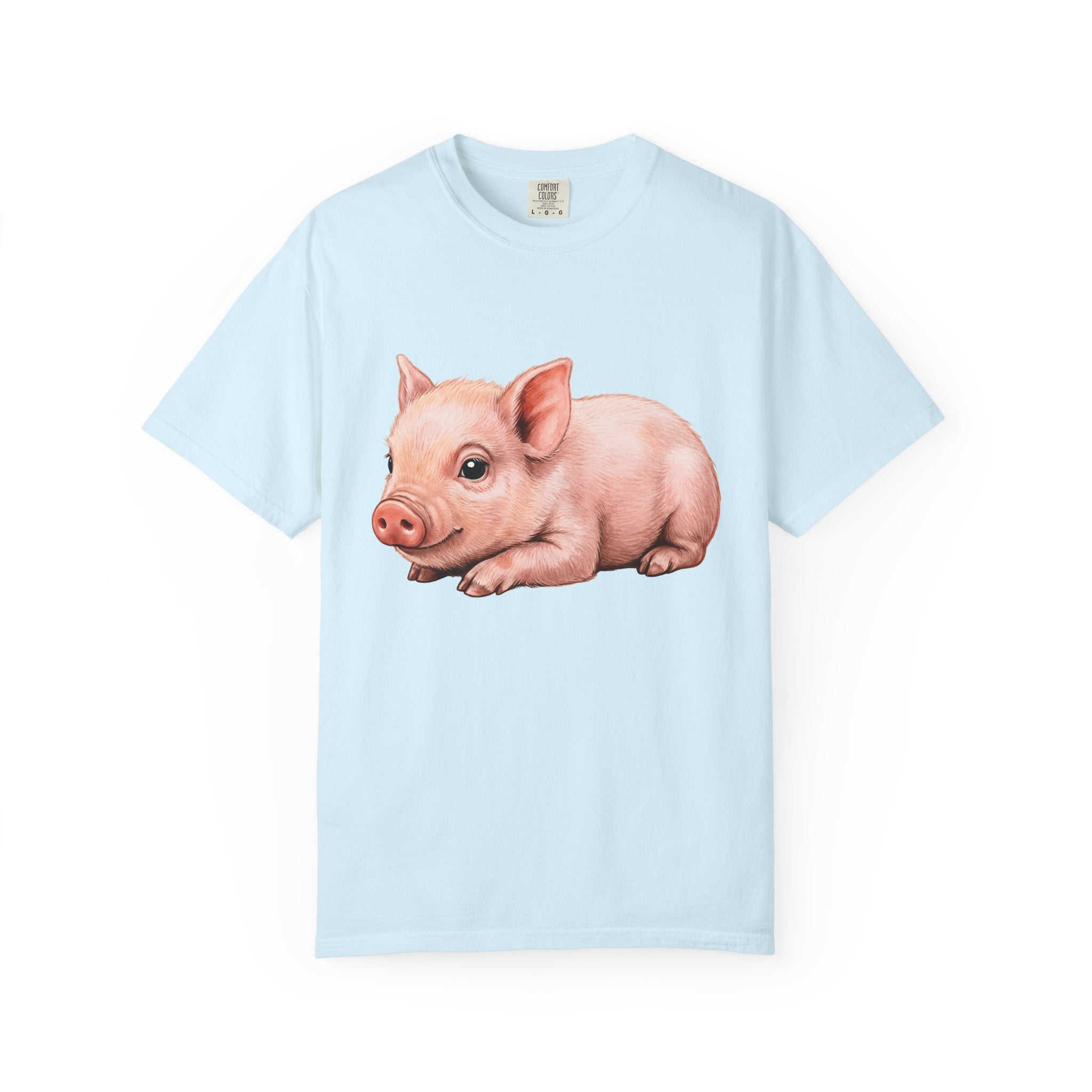 Baby Pig Shirt Cottagecore Animal Gift Women Hand Drawn Tee Piglet T-Shirt Cottagecore Fan Illustrated Graphic Vintage Farmhouse Tshirt