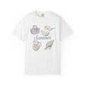 Summer Signs Shirt Summer Getaway Gift Women Hand Drawn Tee Seasonal T-Shirt Summer Fan Illustrated Tshirt Vacation Graphic Cartoon Picnic