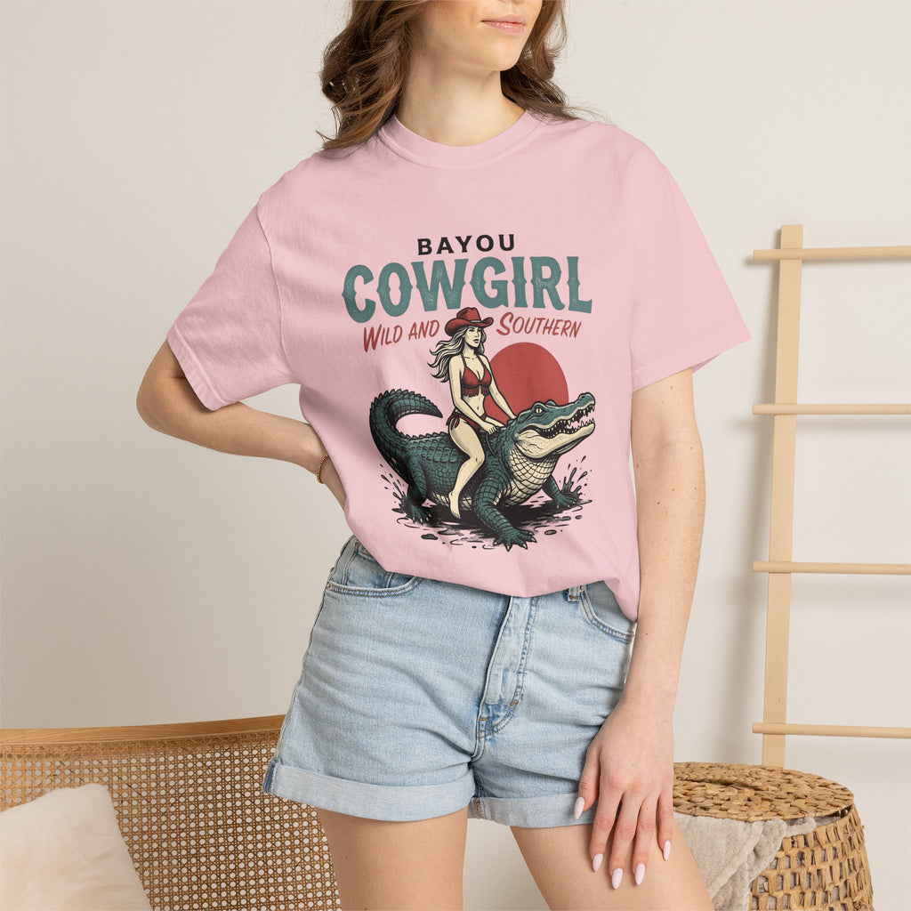 Rodeo Girl On Croc Shirt Cowgirl Cowboy Gift Women Antique Tee Rodeo Queen T-Shirt Cowgirl Fan Vintage Tshirt Cowboy Graphic Line Art