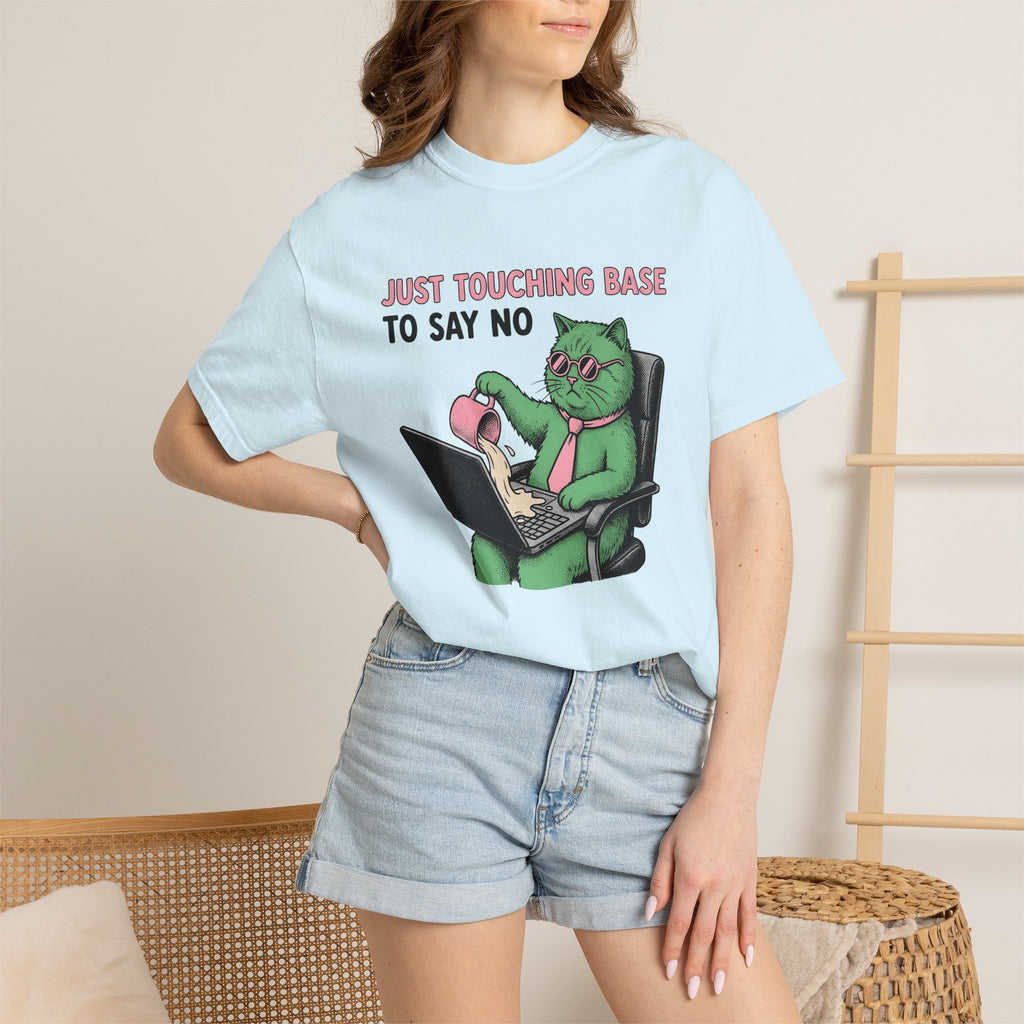 Cat Laptop Shirt Funny Office Gift Women Vintage Tee Kitty T-Shirt Humor Fan Retro Tshirt Workplace Graphic Hand Drawn Coffee Cup Tshirt
