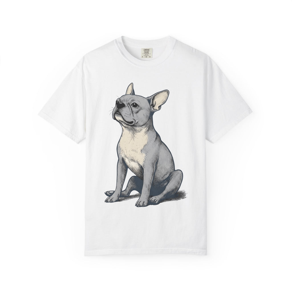 French Bulldog Shirt Dog Pets Gift Women Cartoon Tee Bulldog T-Shirt Dog Fan Pug Tshirt Animal Graphic Old School Resting Stance Tshirt