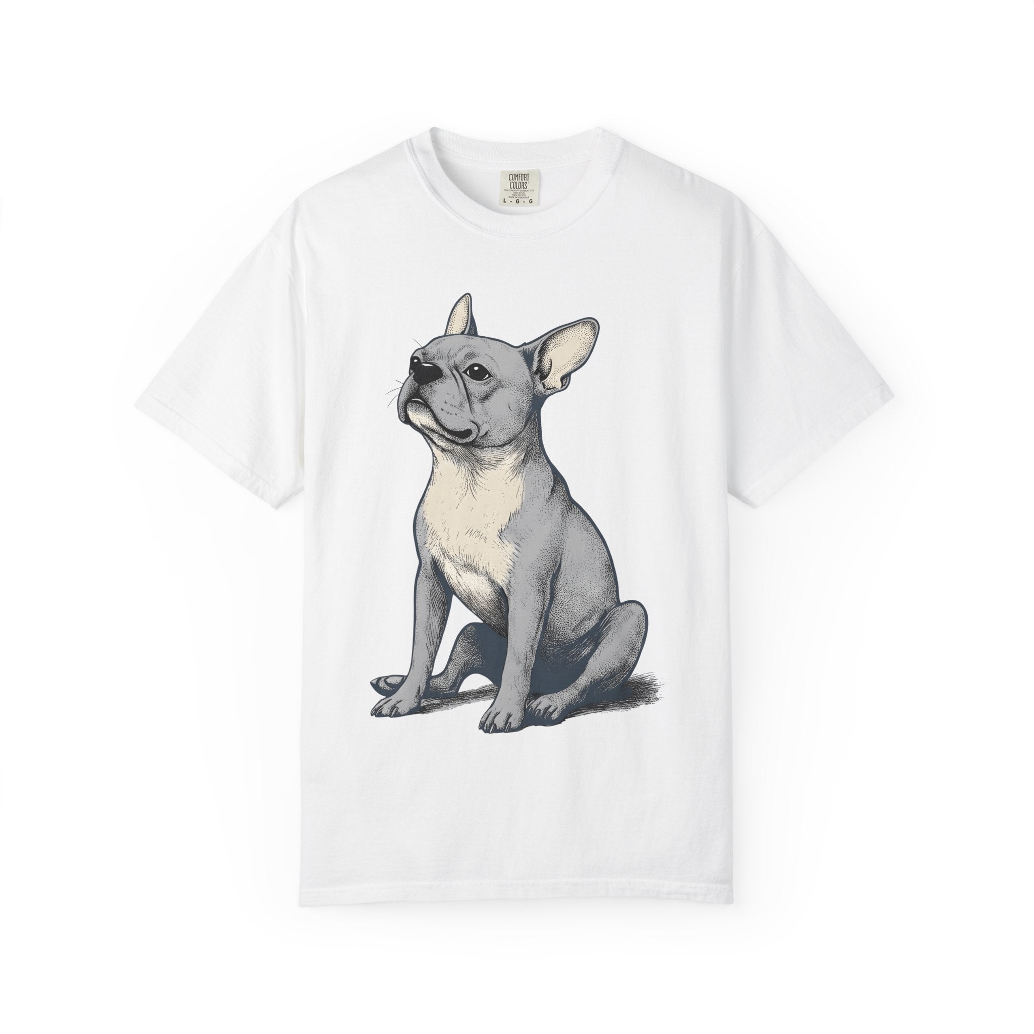 French Bulldog Shirt Dog Pets Gift Women Cartoon Tee Bulldog T-Shirt Dog Fan Pug Tshirt Animal Graphic Old School Resting Stance Tshirt