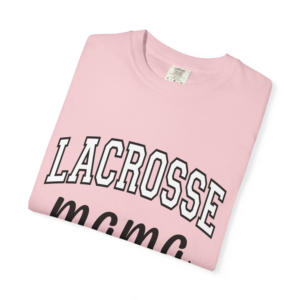 Sports Mom Shirt Moms Lacrosse Gift Women Bold Text Tee Soccer Mom T-Shirt Mom Fan Typography Tshirt Lax Graphic Minimal Team Parent Tshirt