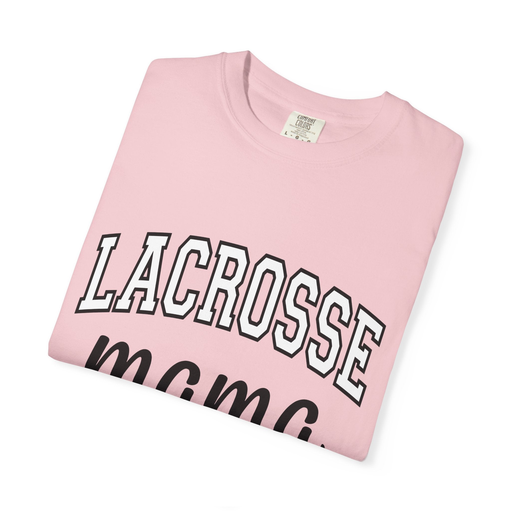 Sports Mom Shirt Moms Lacrosse Gift Women Bold Text Tee Soccer Mom T-Shirt Mom Fan Typography Tshirt Lax Graphic Minimal Team Parent Tshirt
