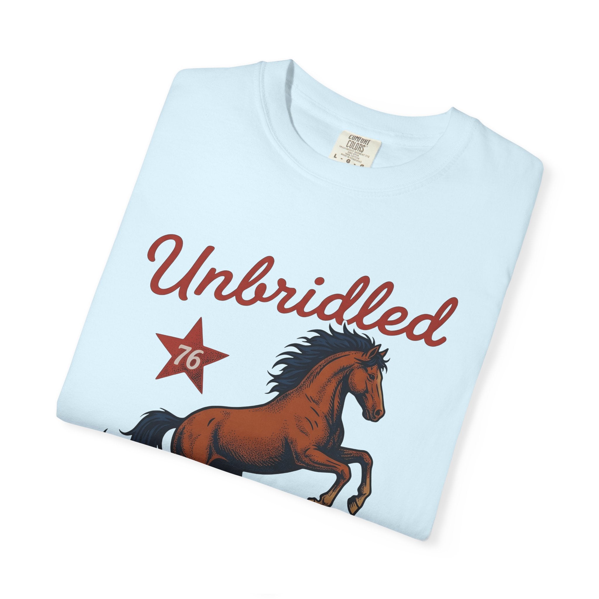 Bucking Horse Shirt America Flag Gift Women Retro Tee Bronco T-Shirt Patriot Fan Rodeo Tshirt Banner Graphic Sketch Star Tshirt